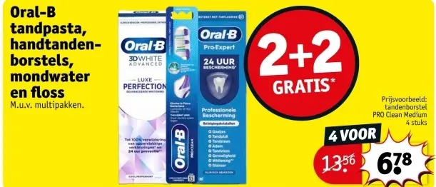 Aanbieding: Oral-B tandpasta, handtandenborstels, mondwater