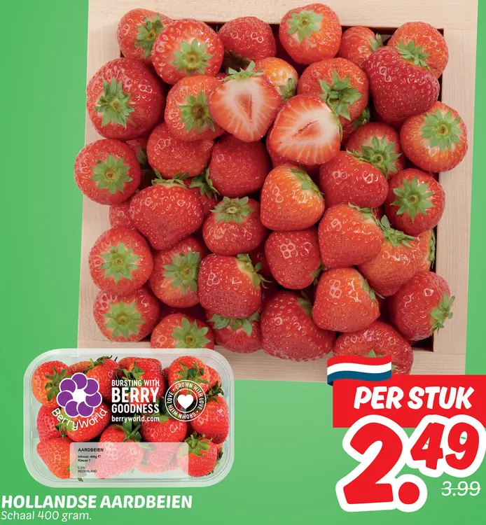 Aanbieding: Hollandse aardbeien