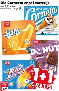 Aanbieding: Ola Cornetto en/of waterijs