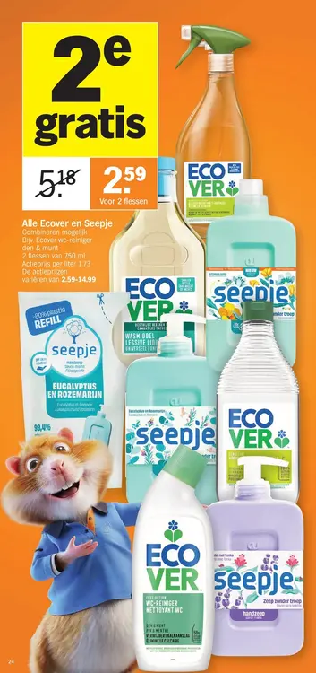 Promotie: Alle Ecover en Seepje