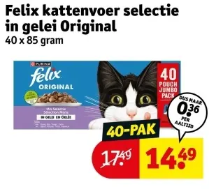 Promotie: Felix kattenvoer selectie in gelei Original