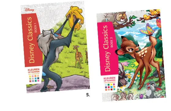 Promotie: Disney classics - Kleuren op nummer