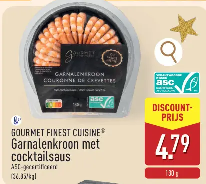 Promotie: Garnalenkroon met cocktailsaus