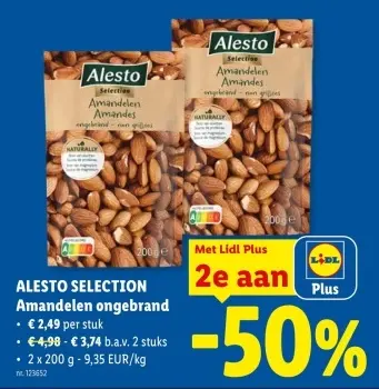 Promotie: Amandelen ongebrand