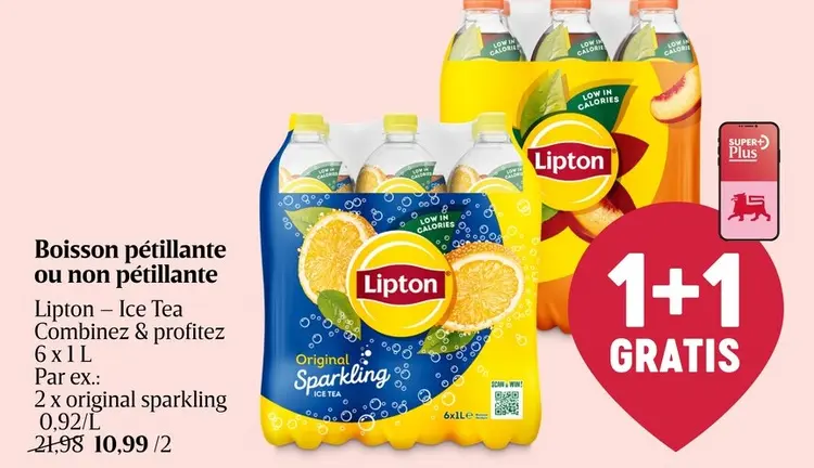 Offre: Boisson pétillante ou non pétillante