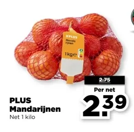 Aanbieding: PLUS Mandarijnen