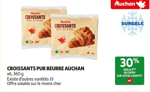Promotie: Croissants pur beurre