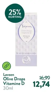 Aanbieding: Laveen Olive Drops Vitamine D
