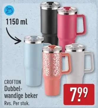 Aanbieding: Dubbelwandige beker