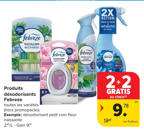 Offre: Produits désodorisants Febreze