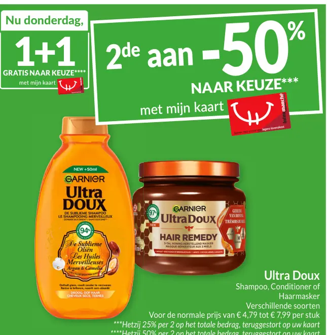 Promotie: Ultra Doux Shampoo, Conditioner of Haarmasker