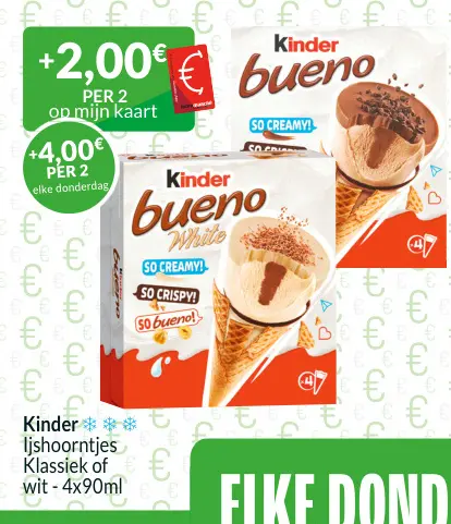 Promotie: Kinder Bueno Ice Cream