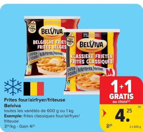 Offre: Frites four/airfryer/friteuse