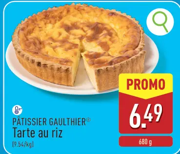 Offre: Tarte au riz