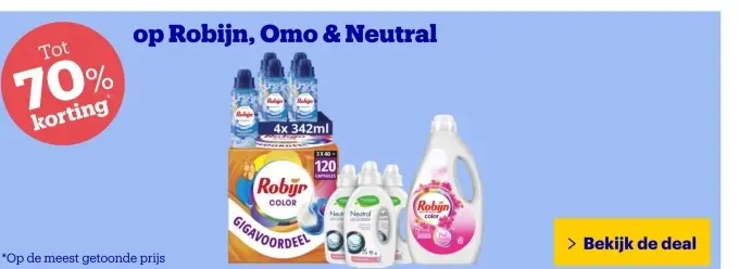 Aanbieding: Robijn, Omo & Neutral