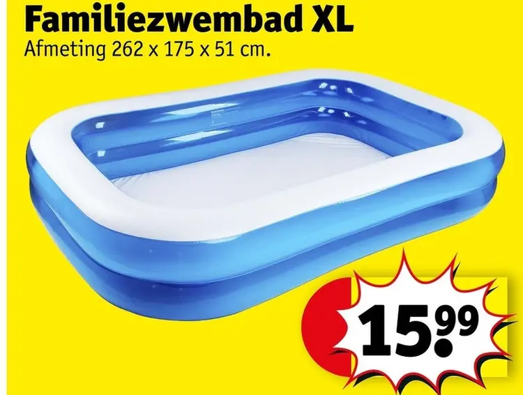 Promotie: Familiezwembad XL