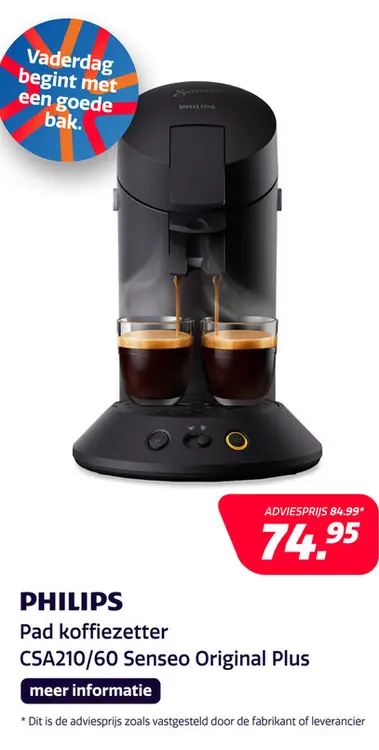Aanbieding: Philips CSA210/60 Senseo Original Plus