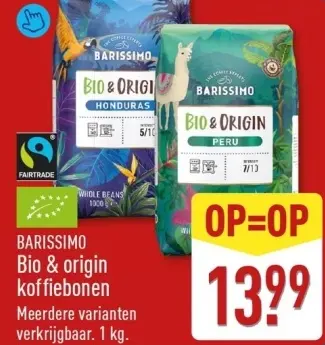Aanbieding: Bio & origin koffiebonen