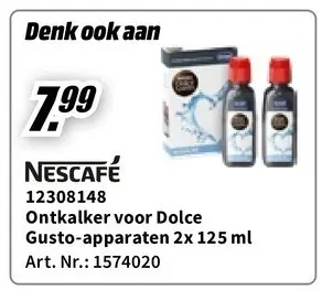 Promotie: Ontkalker voor Dolce Gusto-apparaten