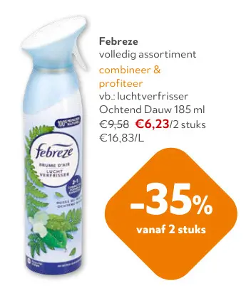 Promotie: Febreze volledig assortiment