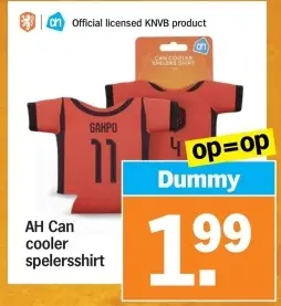 Aanbieding: Can cooler spelersshirt