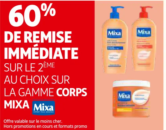 Offre: Mixa Body Range