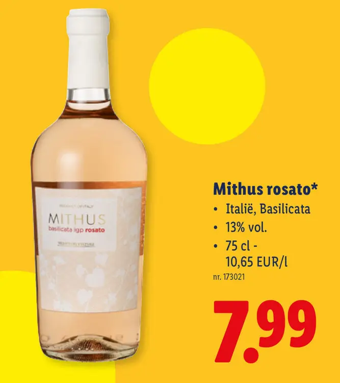 Promotie: Mithus rosato