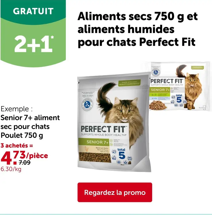 Offre: Aliments secs et aliments humides pour chats