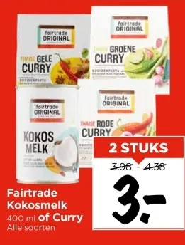 Aanbieding: Fairtrade Kokosmelk