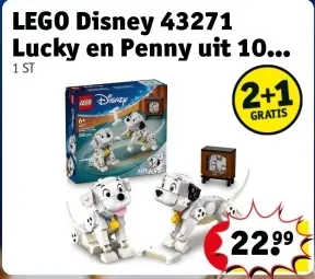 Aanbieding: LEGO Disney 43271 Lucky en Penny uit 101 Dalmatiërs