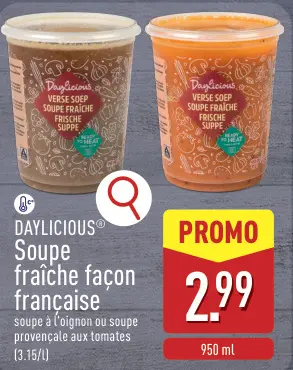 Offre: Soupe fraîche façon française