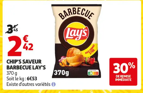 Offre: Chip's saveur barbecue