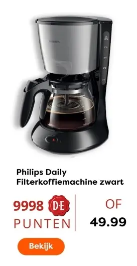 Aanbieding: Filterkoffiemachine zwart