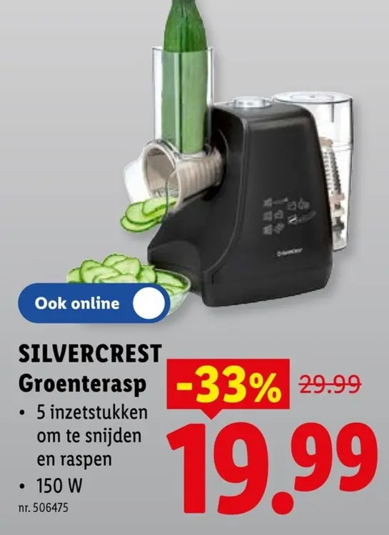 Promotie: SILVERCREST Groenterasp