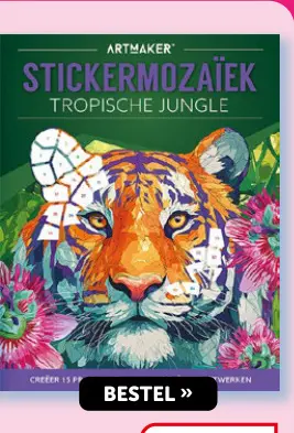 Promotie: Stickermozaïek Tropische Jungle