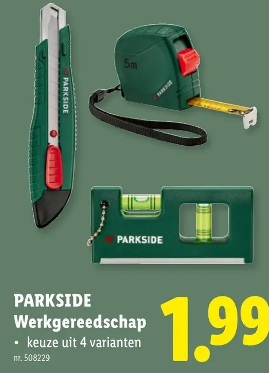 Promotie: Werkgereedschap