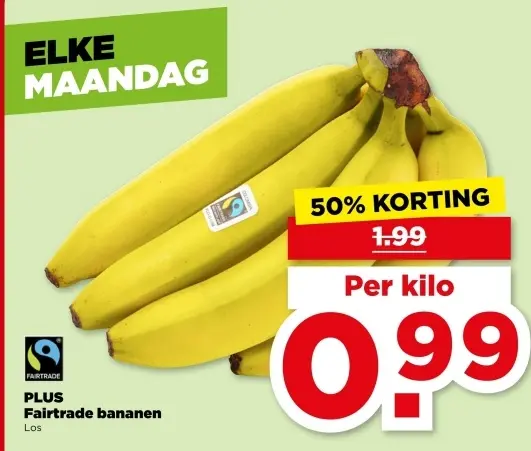 Aanbieding: Fairtrade bananen