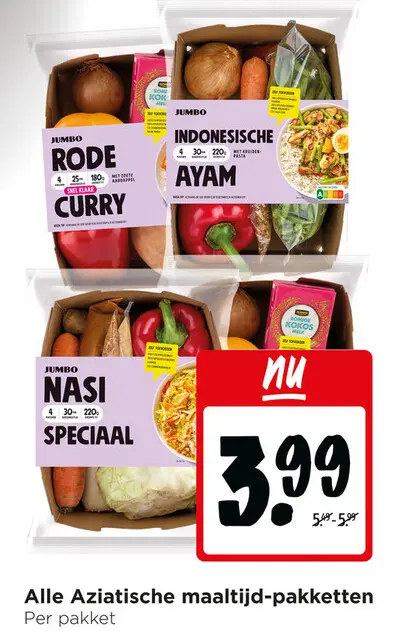 Aanbieding: Aziatische maaltijd-pakketten