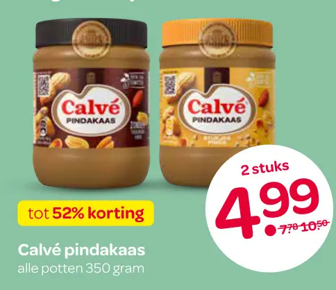 Aanbieding: Calvé pindakaas