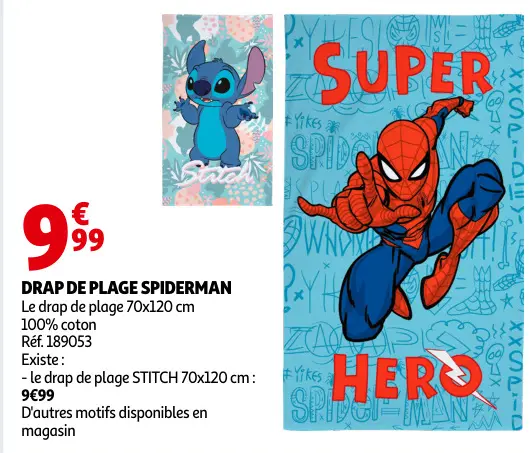 Offre: Drap de plage Spiderman