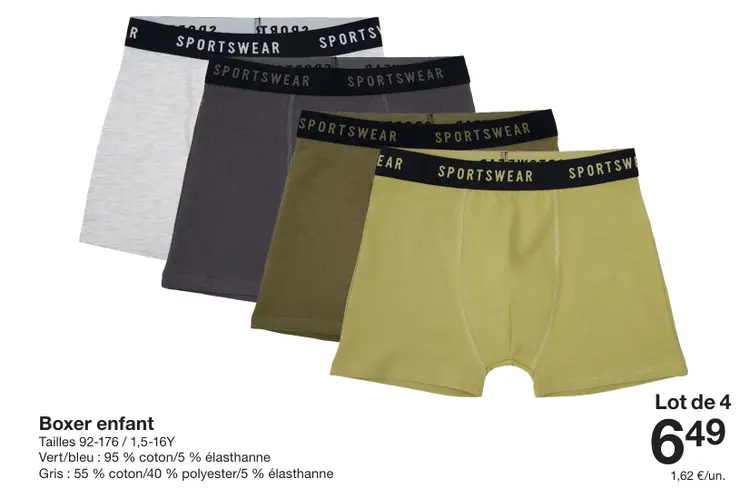 Offre: Boxer enfant