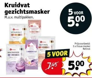 Promotie: gezichtsmasker