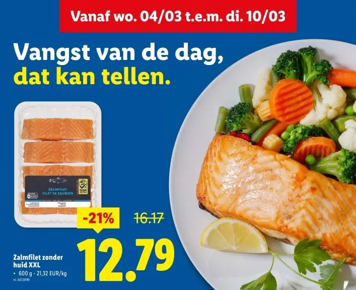 Promotie: Zalmfilet zonder huid XXL