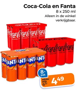 Aanbieding: Coca-Cola en Fanta