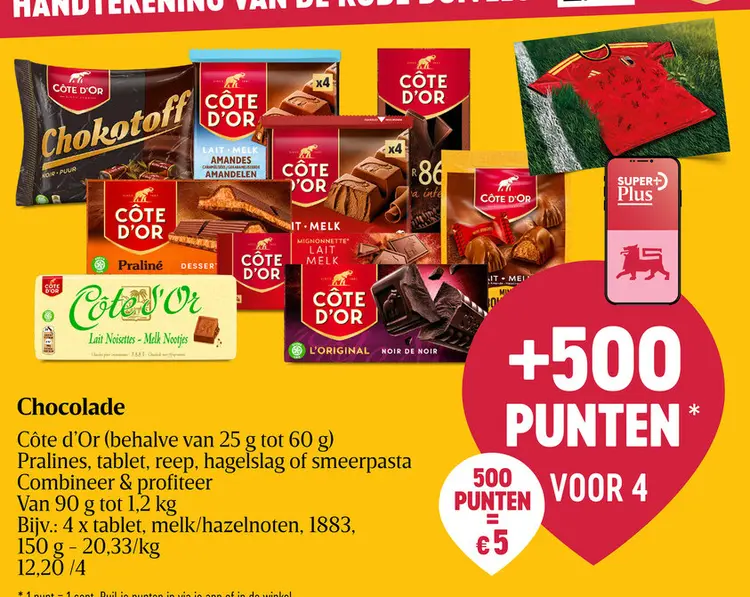 Promotie: Chocolade Côte d'Or