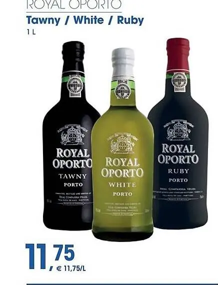 Promotie: Tawny / White / Ruby Porto