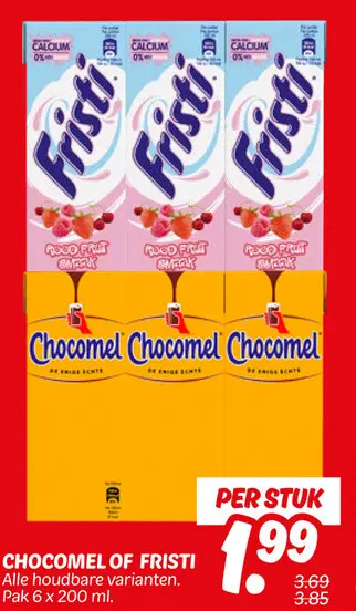 Aanbieding: Chocomel of Fristi