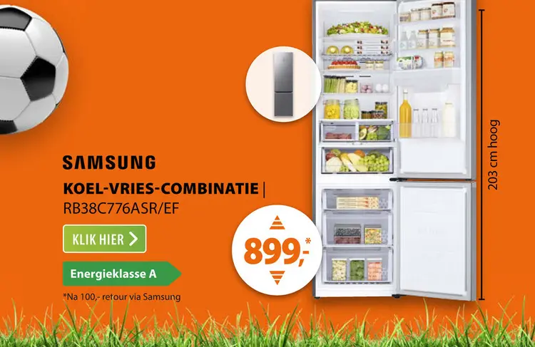 Aanbieding: Samsung RB38C776ASR/EF Inox