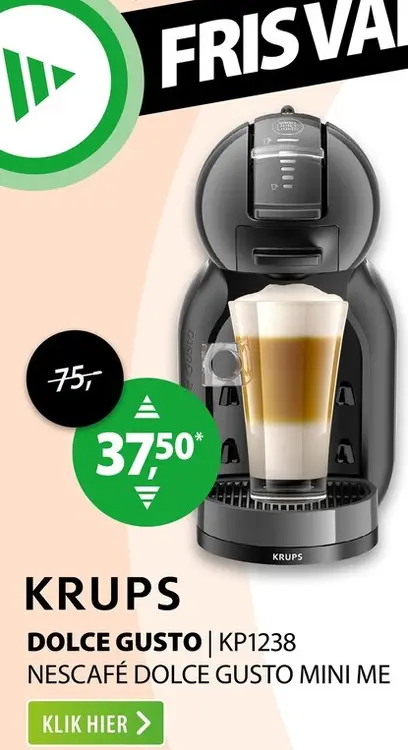 Aanbieding: Krups KP1238 NESCAFÉ Dolce Gusto Mini Me Zwart