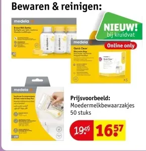 Aanbieding: Moedermelkbewaarzakjes